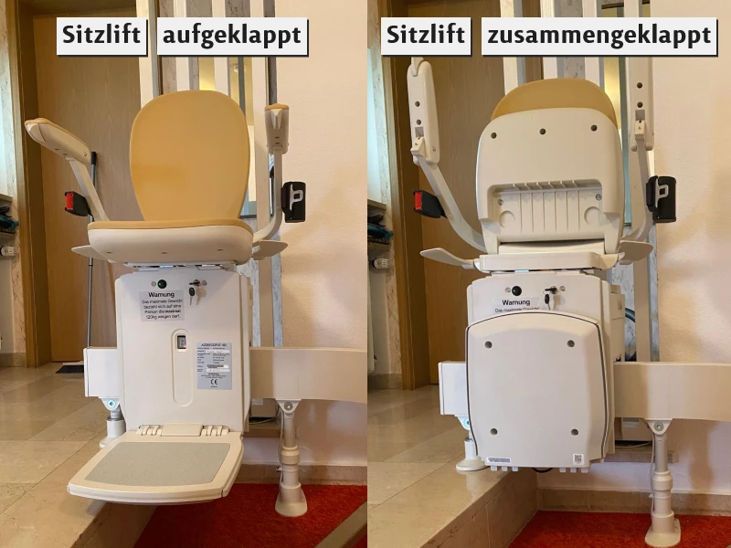 Treppenlift klappbar
